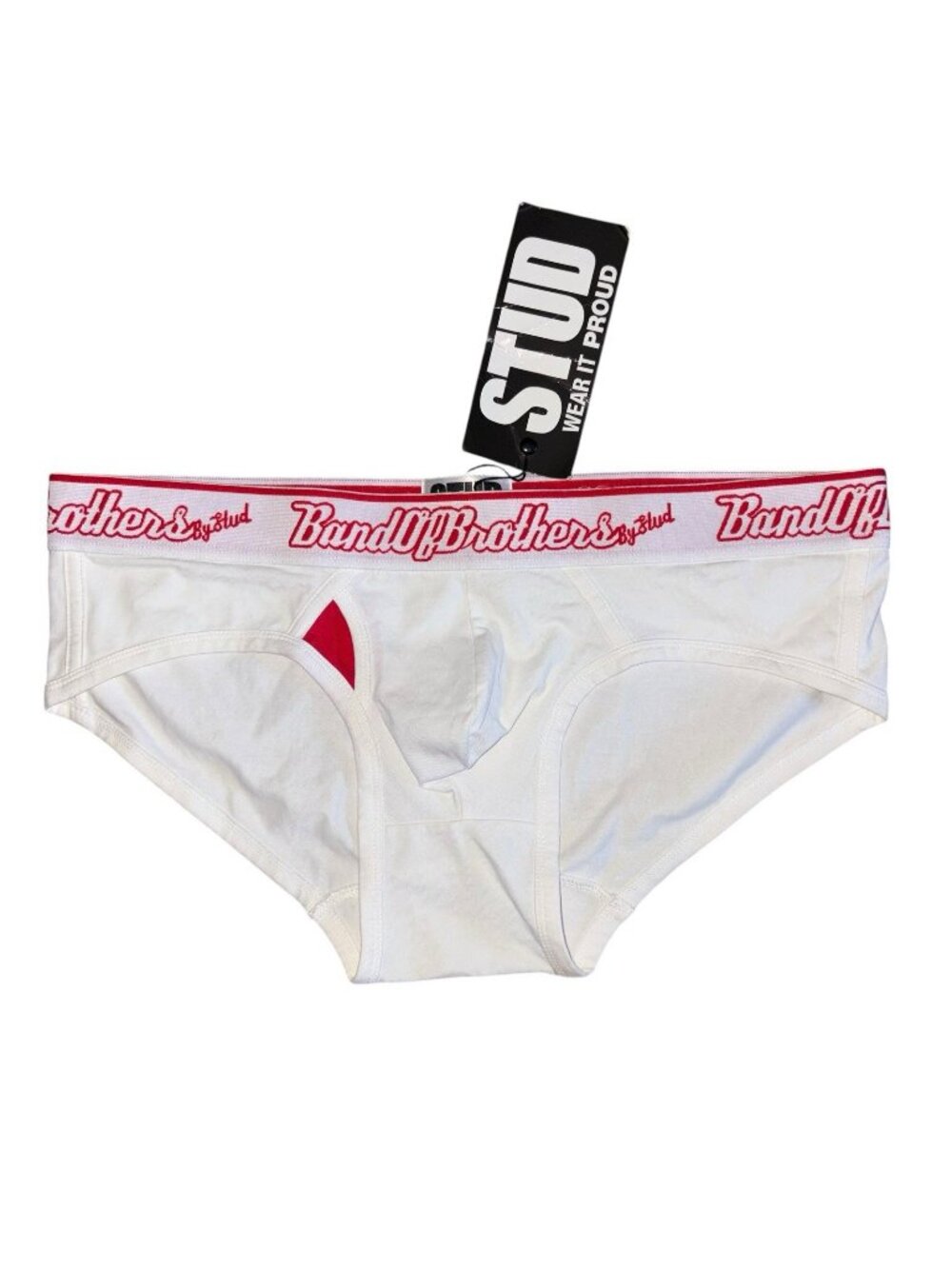 Stud Wear It Proud Stud UP Men's Briefs Size XL Rivets Low Rise Ringer NEW